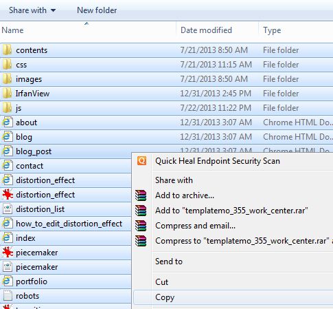Copy Template Content